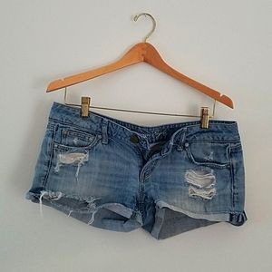 American Eagle Distressed Denim Shorts